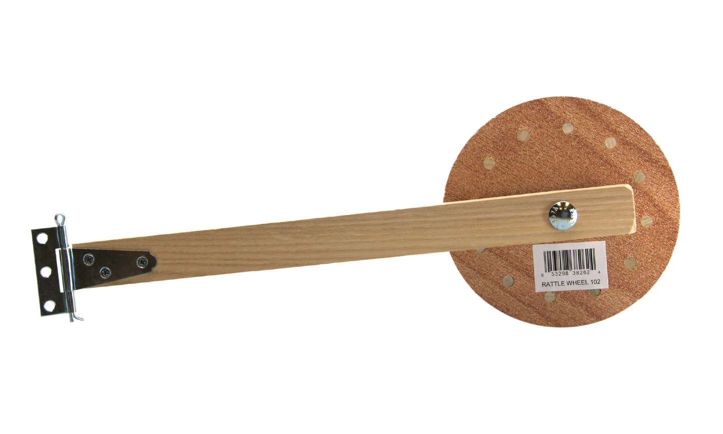 Rattle Wheel Hinged Arm